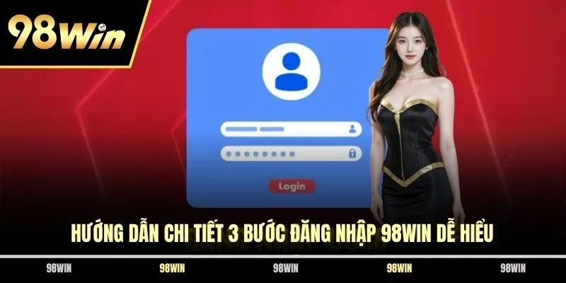Hướng dẫn chi tiết 3 bước đăng nhập 98WIN dễ hiểu
